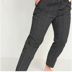 Old Navy black stripe textured pants